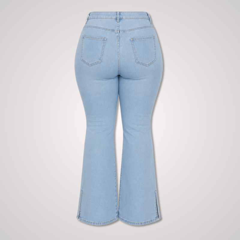 Light Wash Flared Jeans