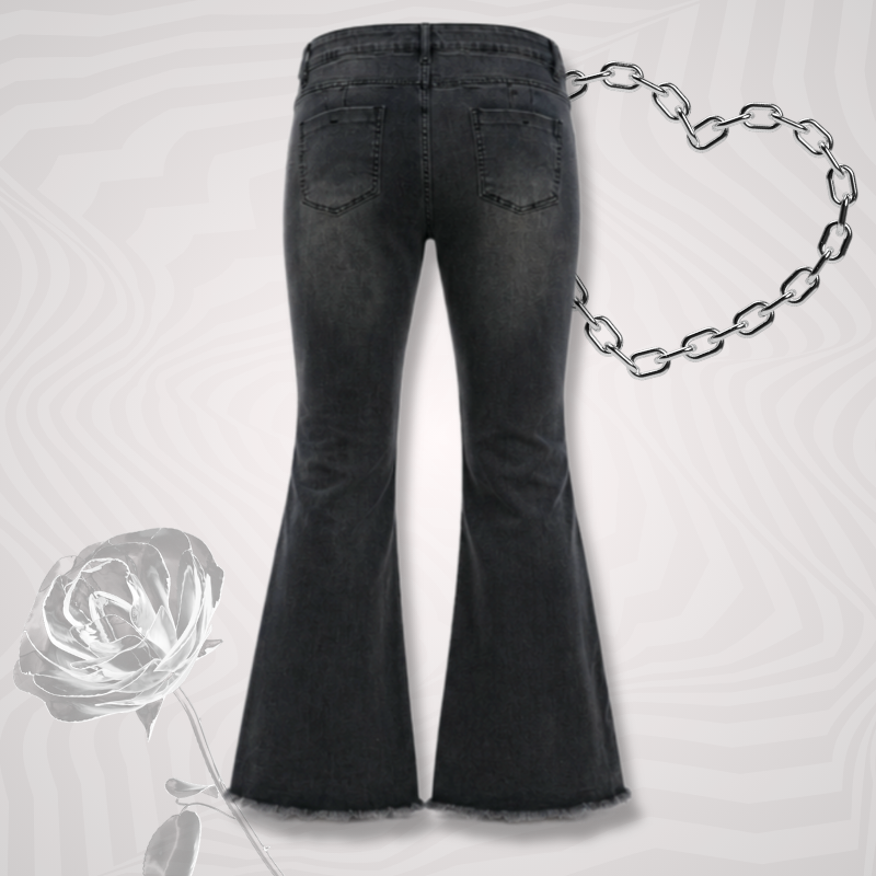 Studded Flare Jeans