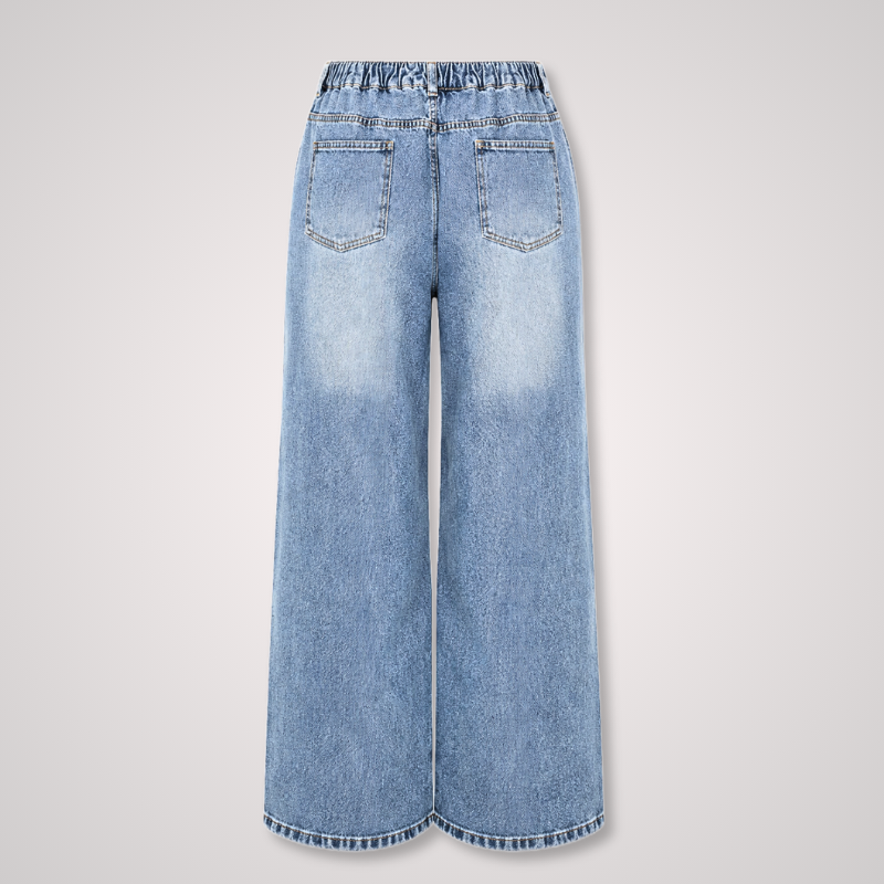 Distressed Wide Leg Jeans