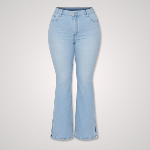 Light Wash Flared Jeans