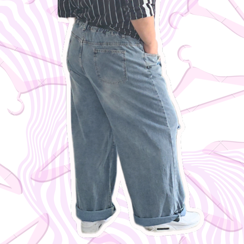 Distressed Wide Leg Jeans