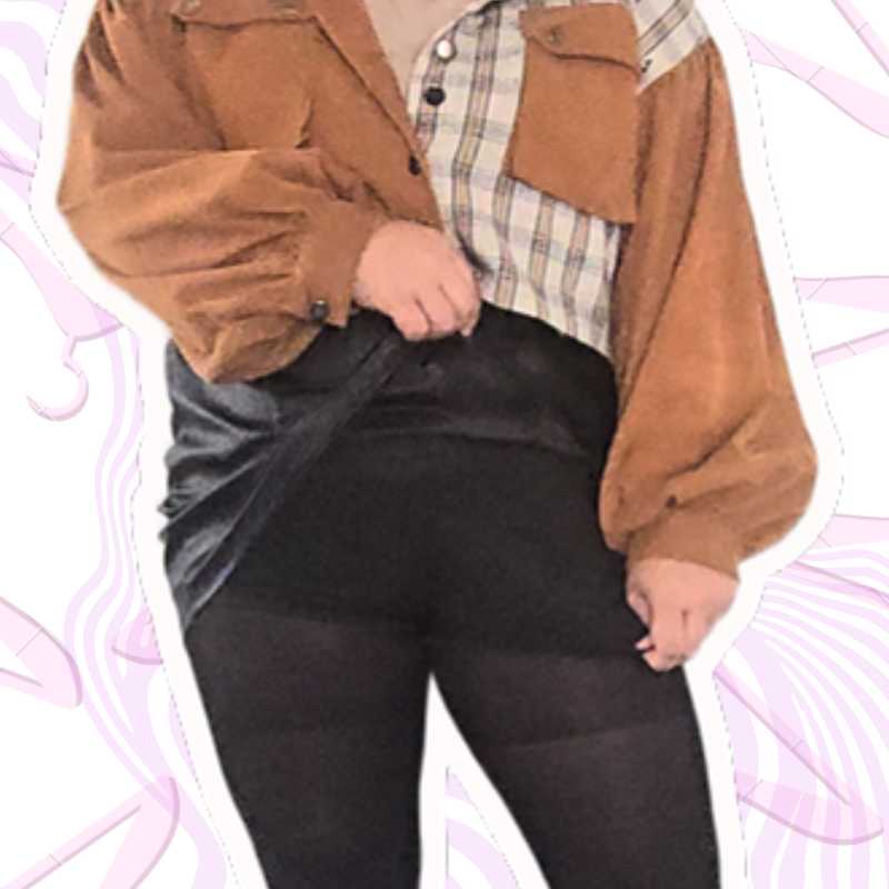 Black Faux Leather Mini Skort