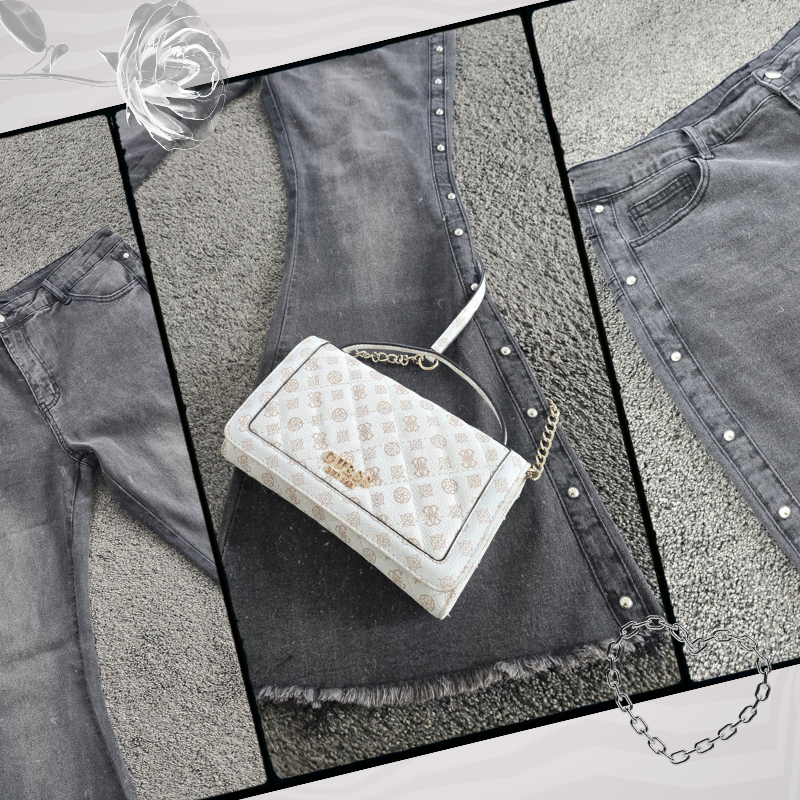 Studded Flare Jeans